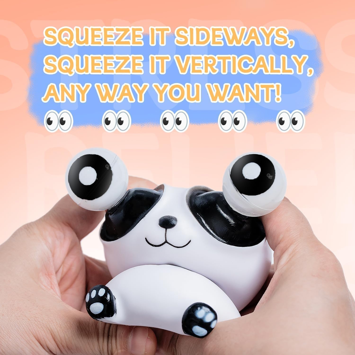 PandaPop: Squishy Eye-Popping Panda – Large Stress Relief Toy