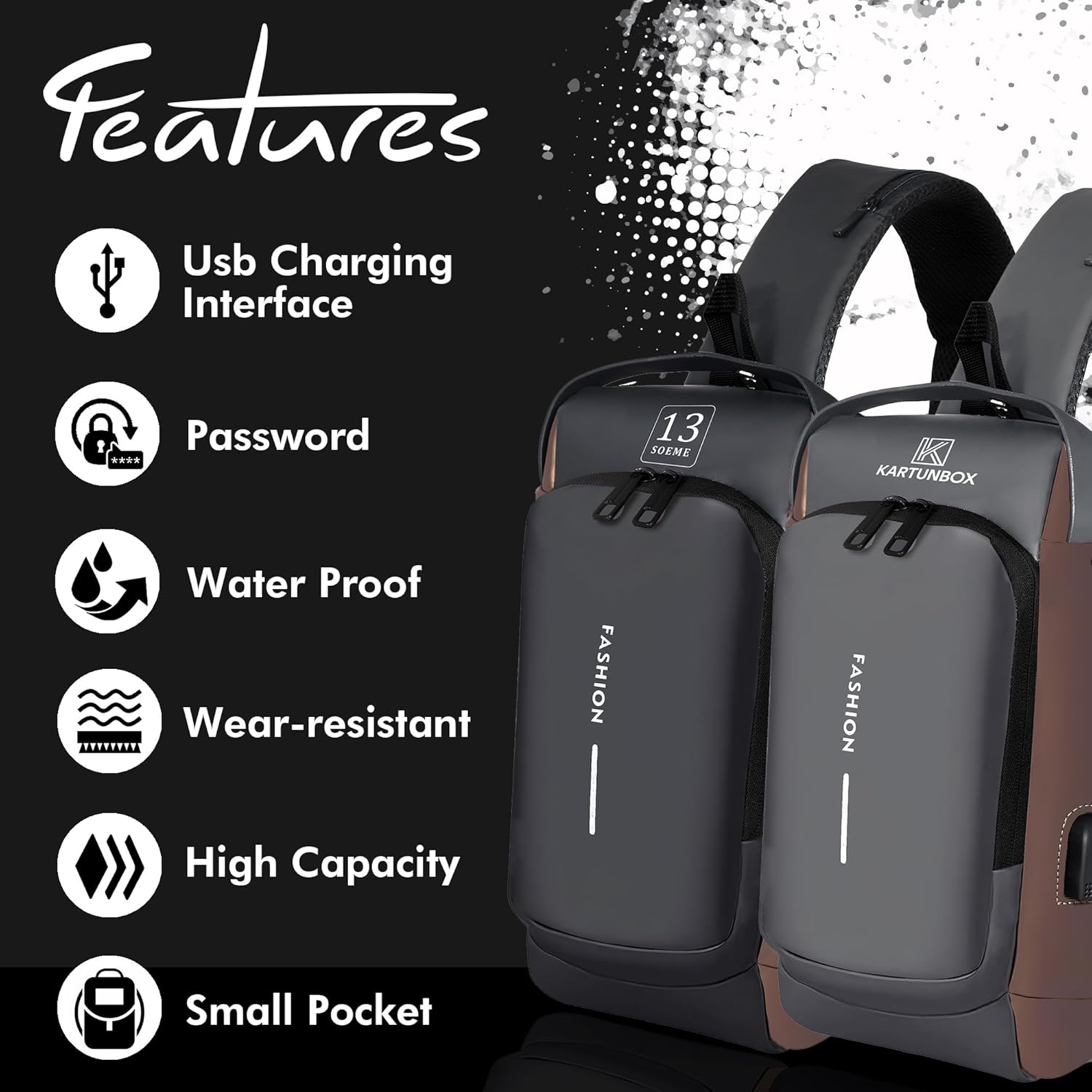 Shield: Anti-Theft Waterproof Sling Bag with USB Charging